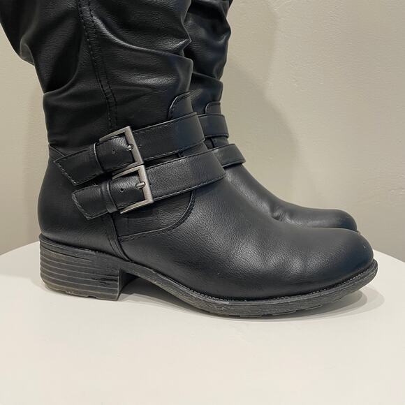 Baretraps Partay Riding Boot Wide Calf in Black - Size: 7.5 W - Picture 3 of 8